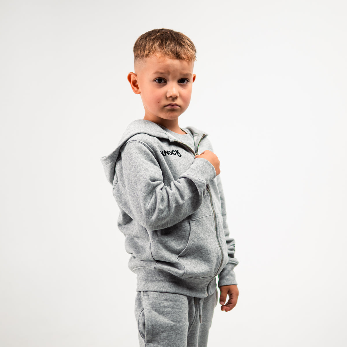 KIDS ASTROHIP ZIP HOODIE | GREY