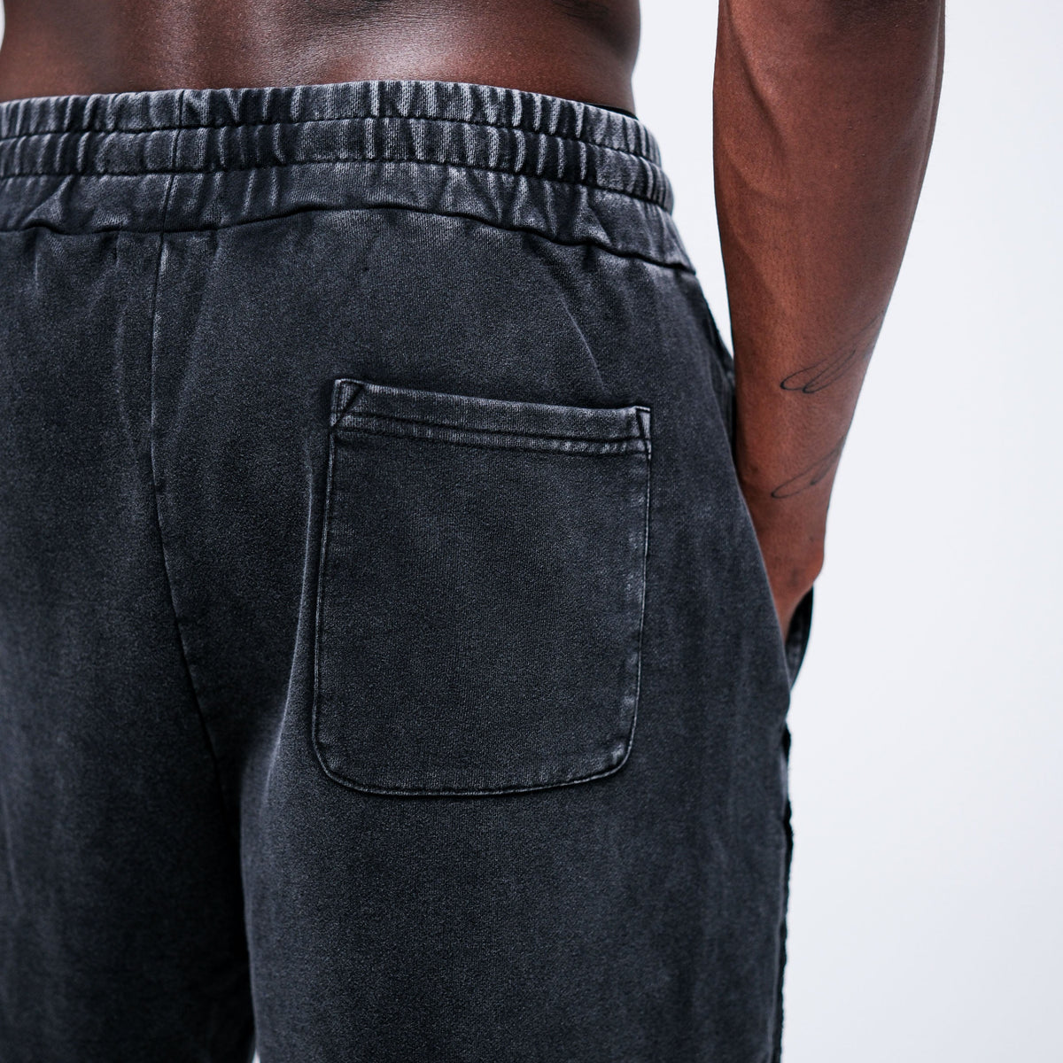 STRAIGHT CUT TERRY JOGGERS | VINTAGE BLACK