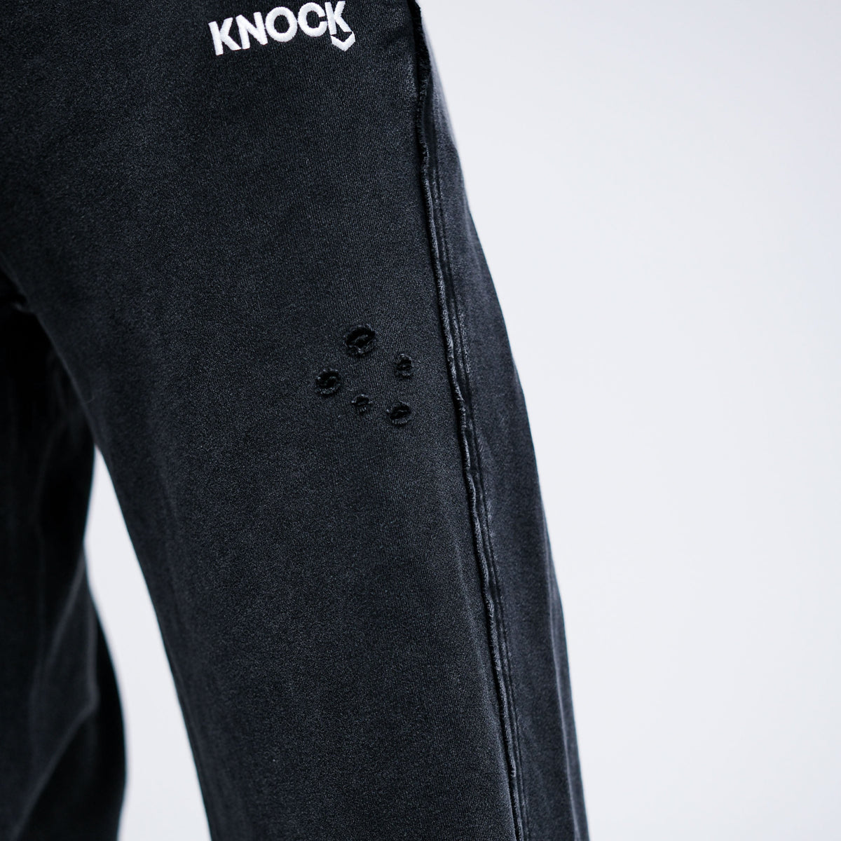 STRAIGHT CUT TERRY JOGGERS | VINTAGE BLACK