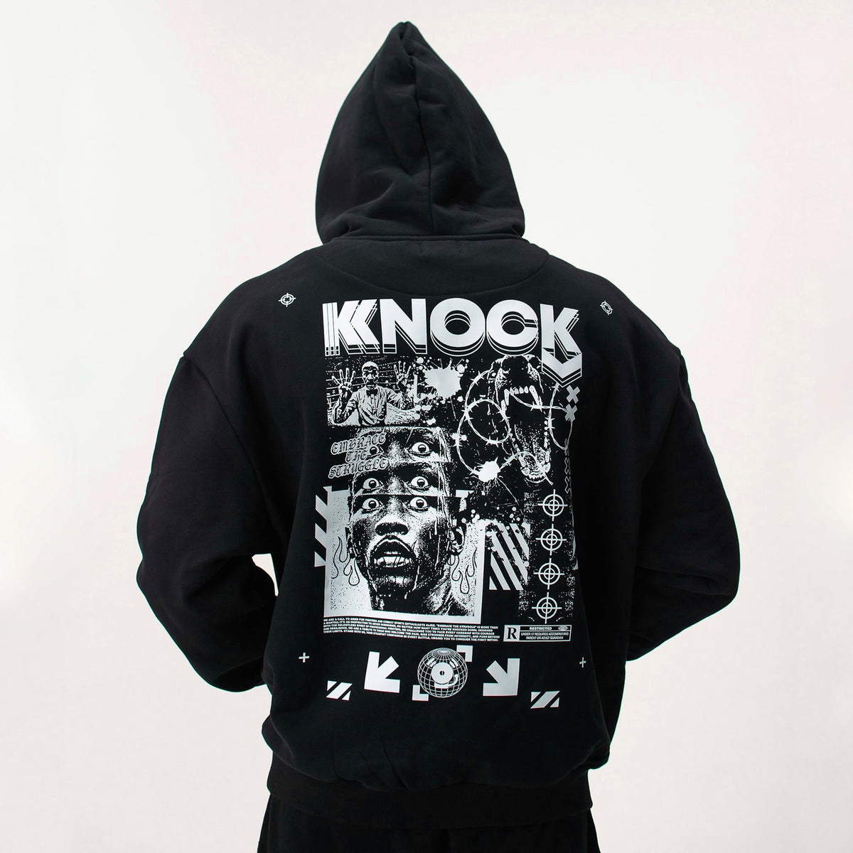 EMBRACE THE STRUGGLE SUPER HEAVY HOODIE | BLACK