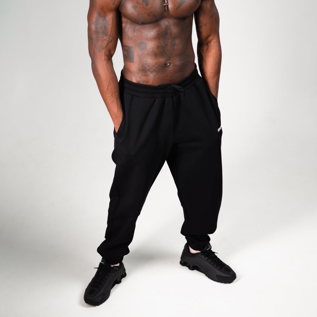 CUFFED TERRY JOGGERS | BLACK