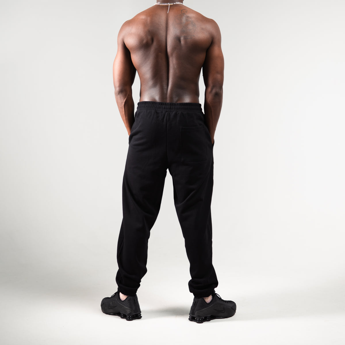 CUFFED TERRY JOGGERS | BLACK