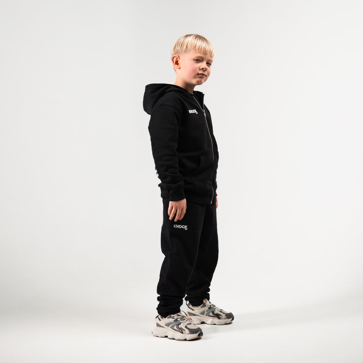KIDS ASTROHIP ZIP HOODIE | BLACK