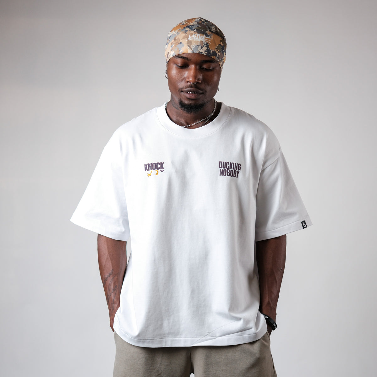 DUCKING NOBODY TEE | WHITE