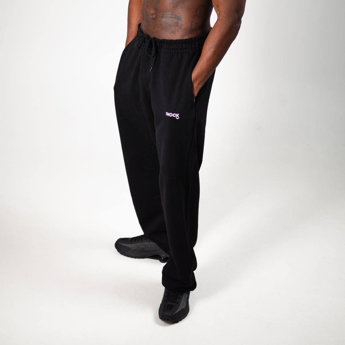 CUFFED TERRY JOGGERS | BLACK