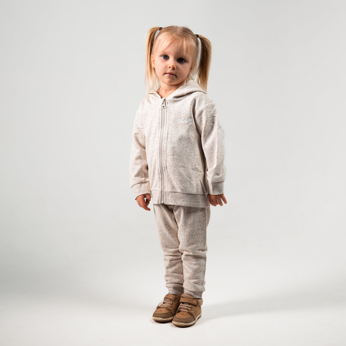 ASTROKNEE ZIP HOODIE BABY | BEIGE