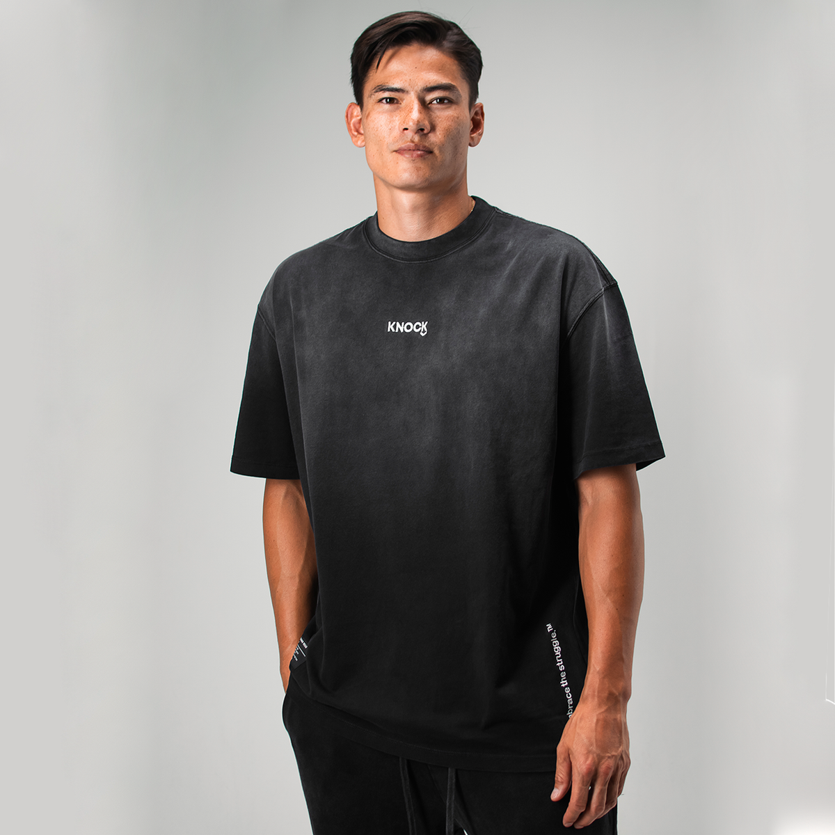 EMBRACE THE STRUGGLE TEE | VINTAGE BLACK