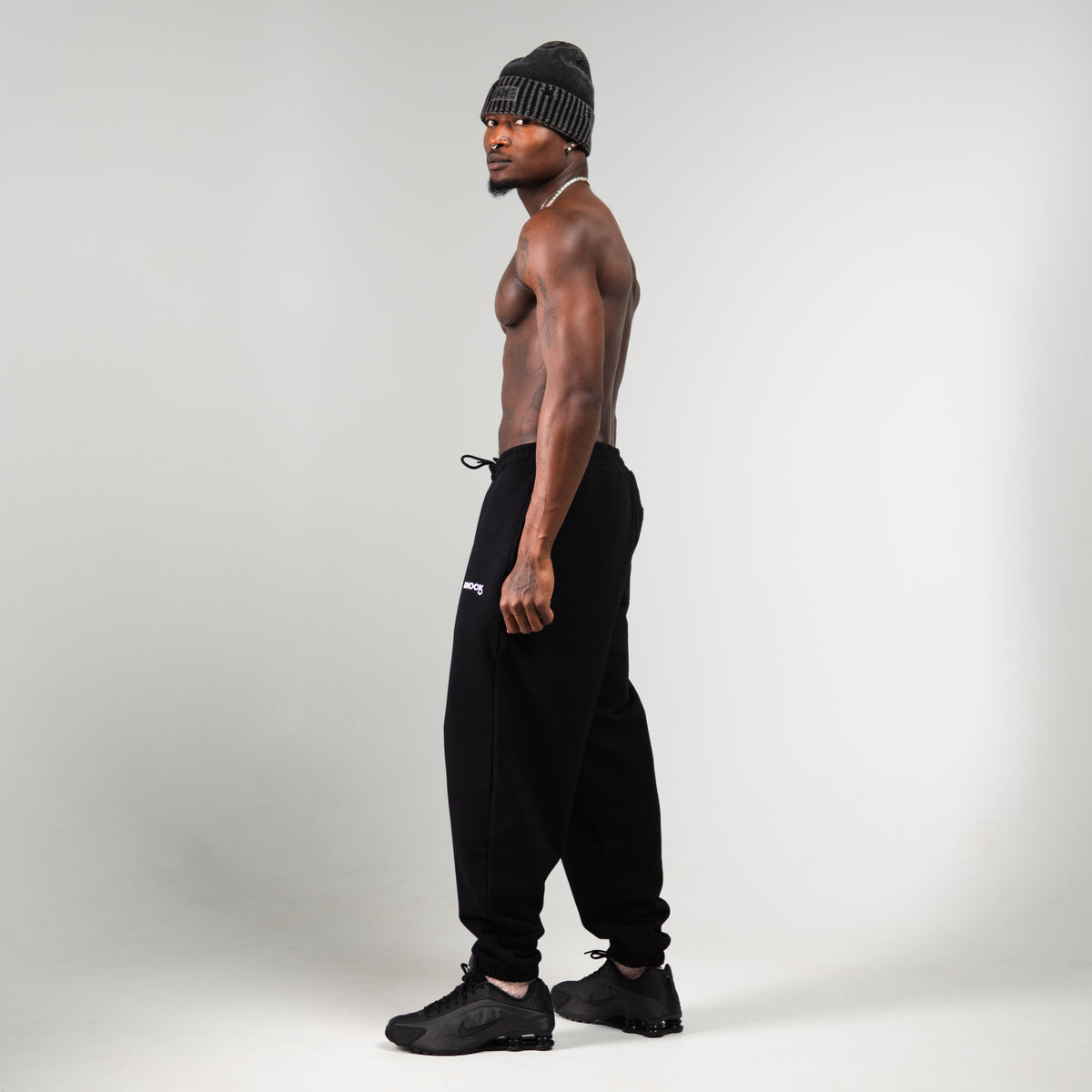 CUFFED TERRY JOGGERS | BLACK