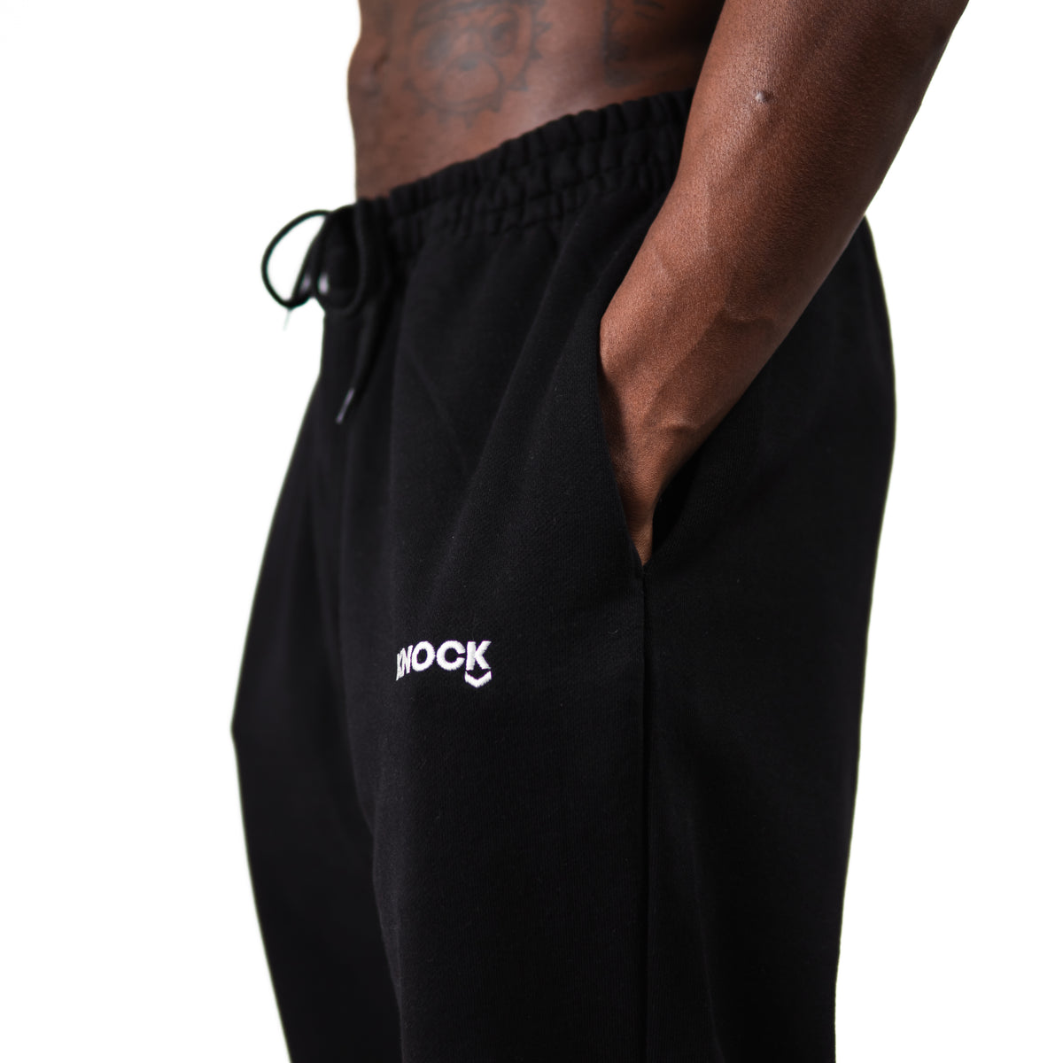 CUFFED TERRY JOGGERS | BLACK