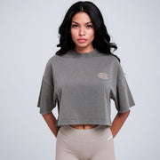 ASCENSION CROPPED TOP | VINTAGE BLACK