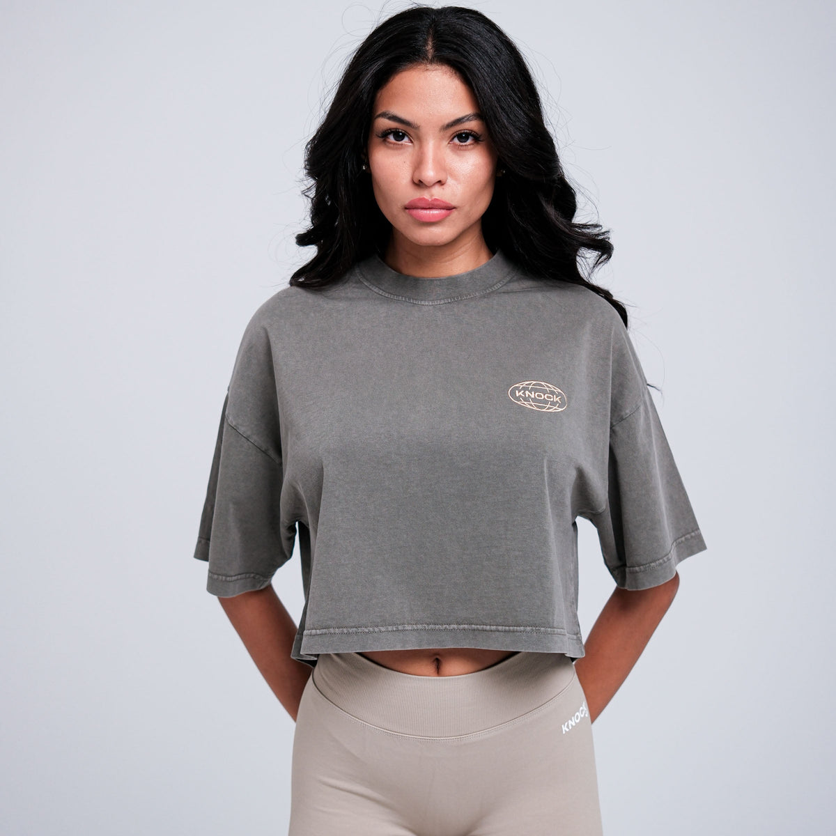 ASCENSION CROPPED TOP | VINTAGE BLACK