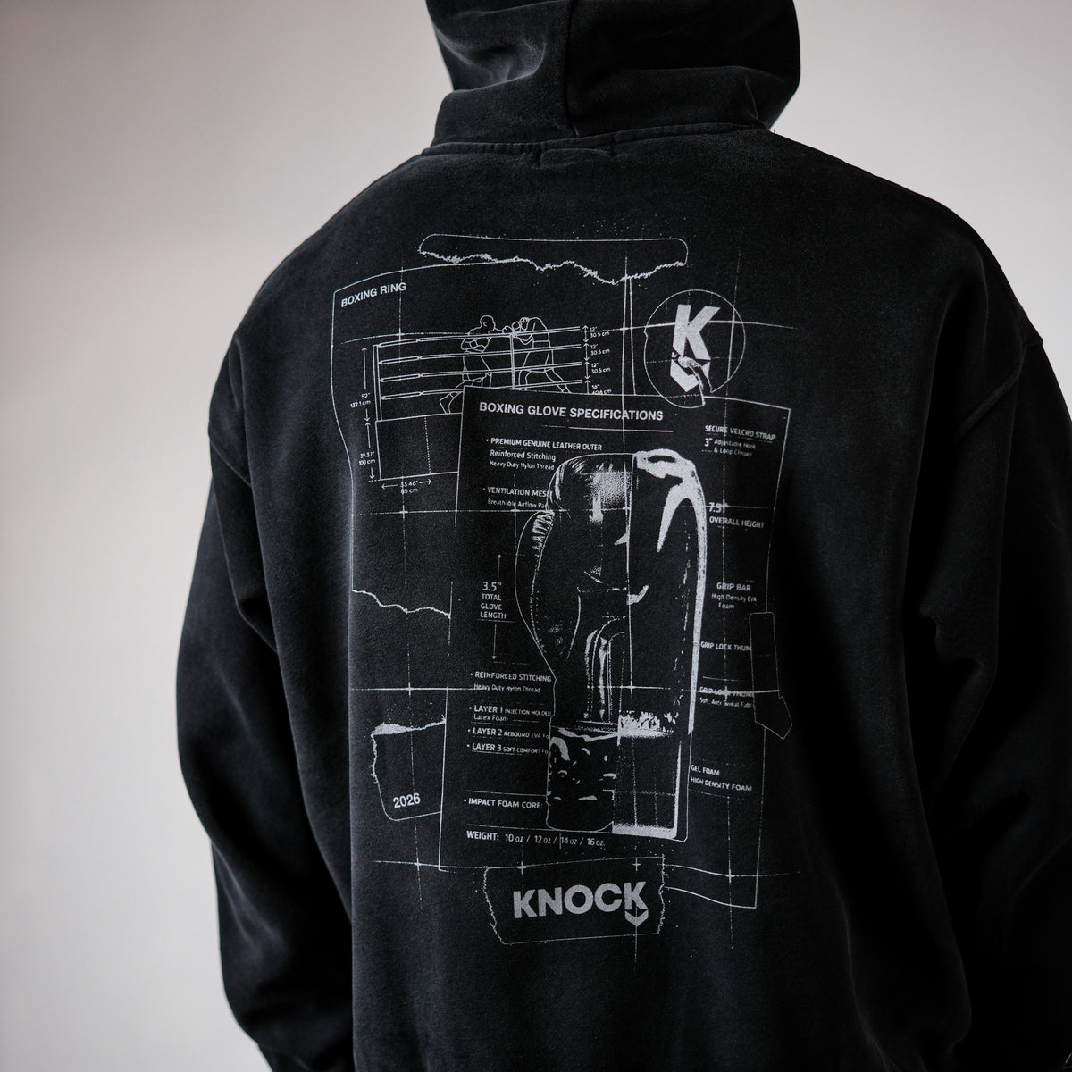 BLUEPRINT HOODIE | VINTAGE BLACK