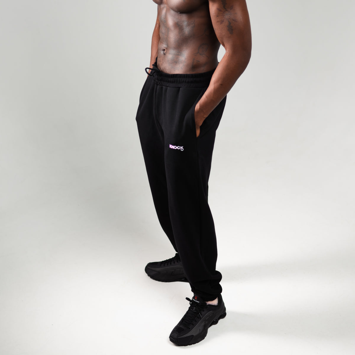 CUFFED TERRY JOGGERS | BLACK