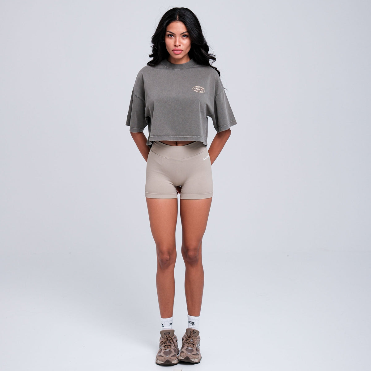 ASCENSION CROPPED TOP | VINTAGE BLACK