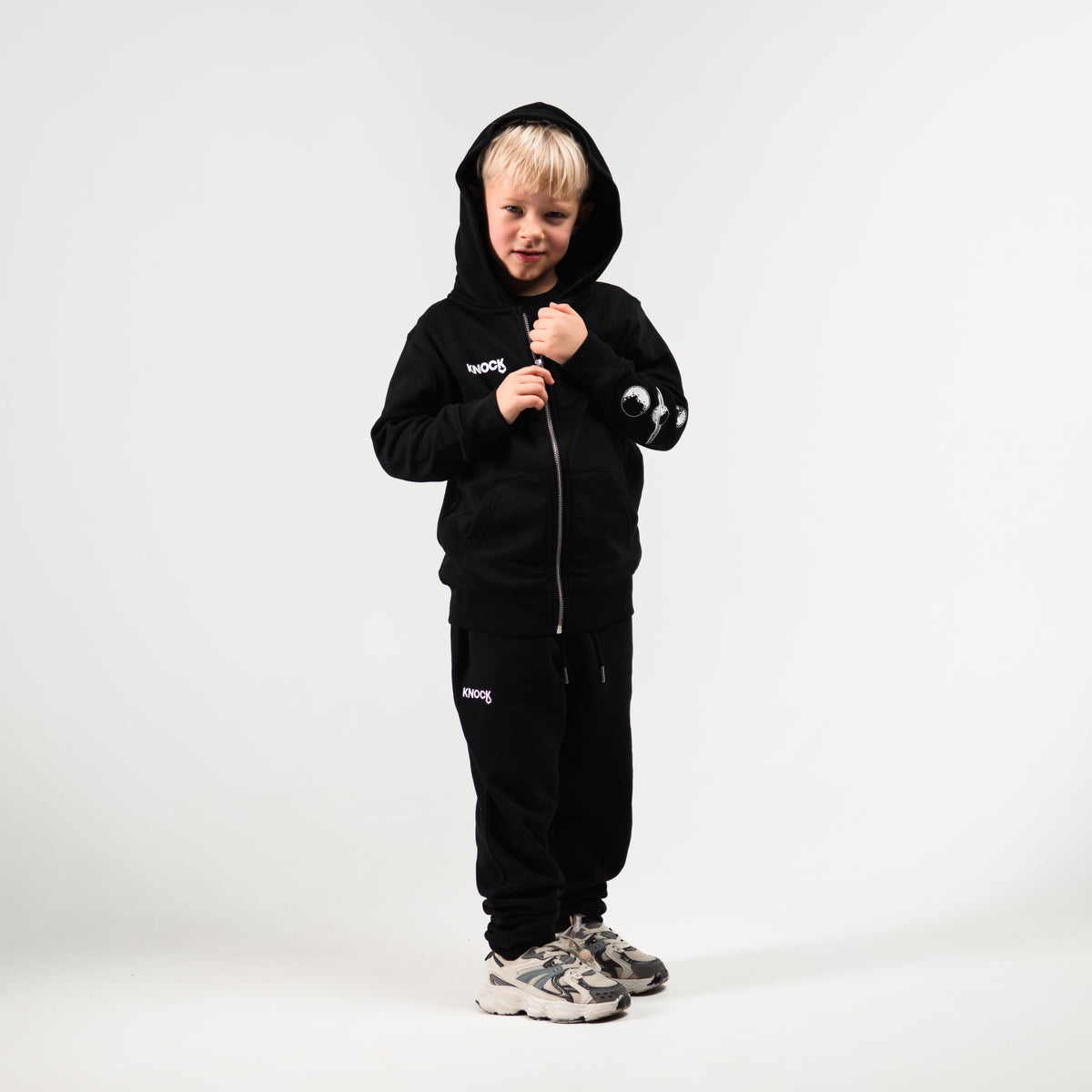 KIDS ASTROHIP ZIP HOODIE | BLACK