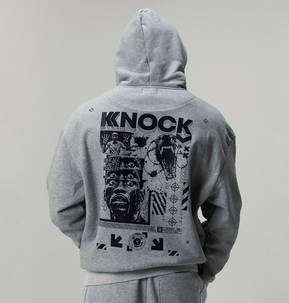 EMBRACE THE STRUGGLE SUPER HEAVY HOODIE | GREY