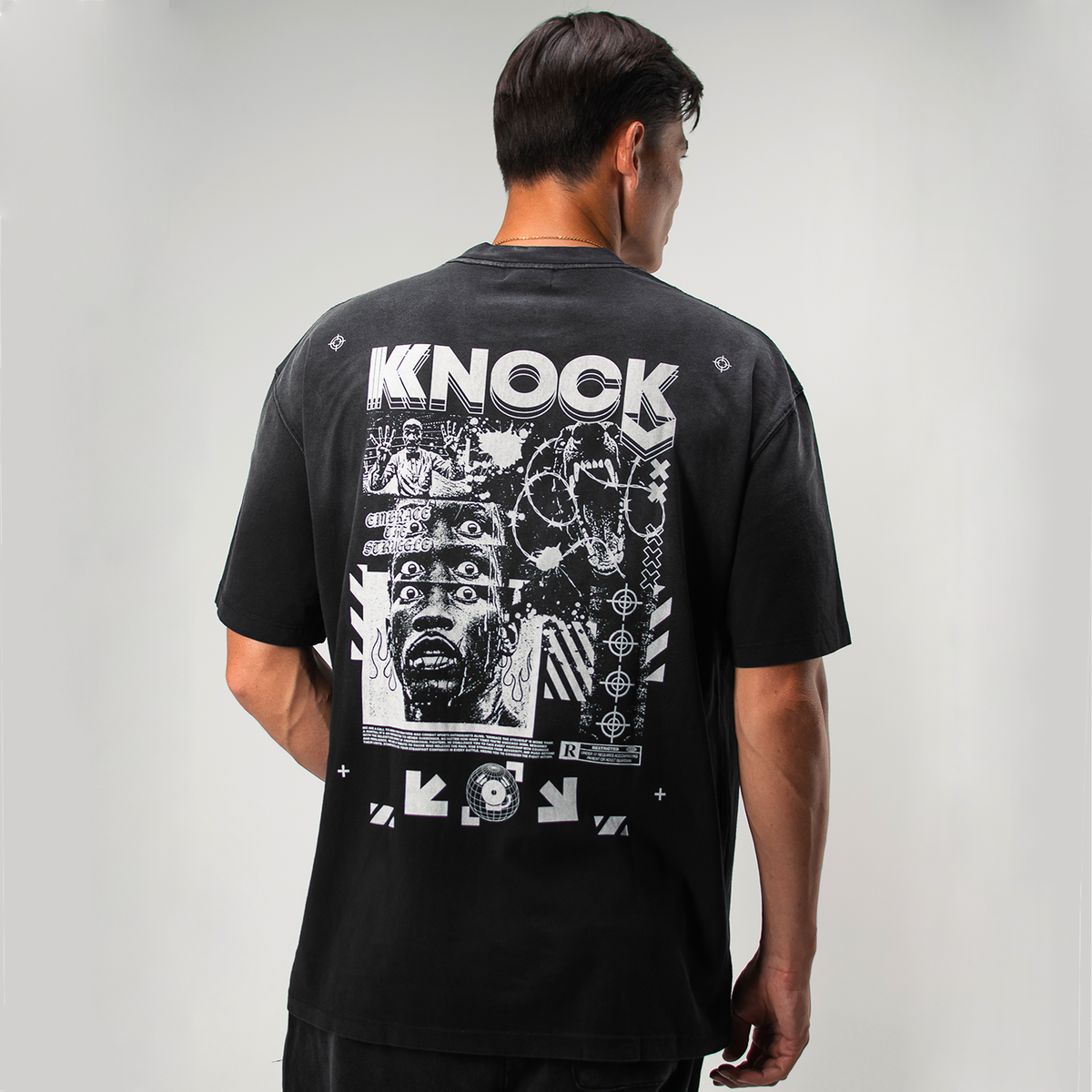 EMBRACE THE STRUGGLE TEE | VINTAGE BLACK