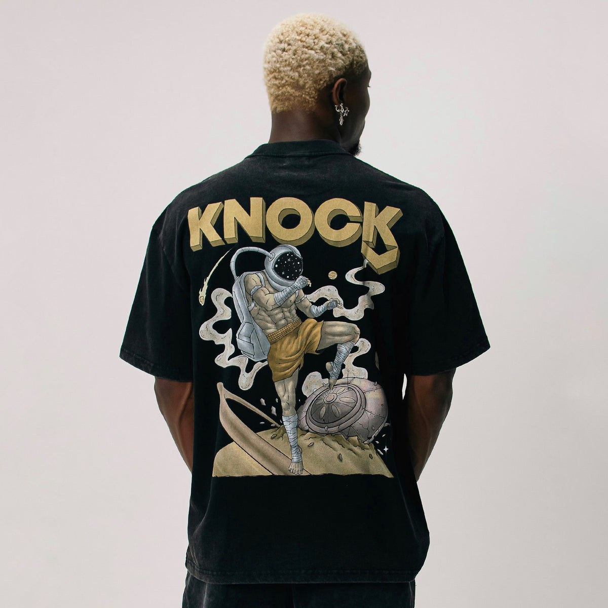 ASTROKNEE 2.0 TEE | VINTAGE BLACK