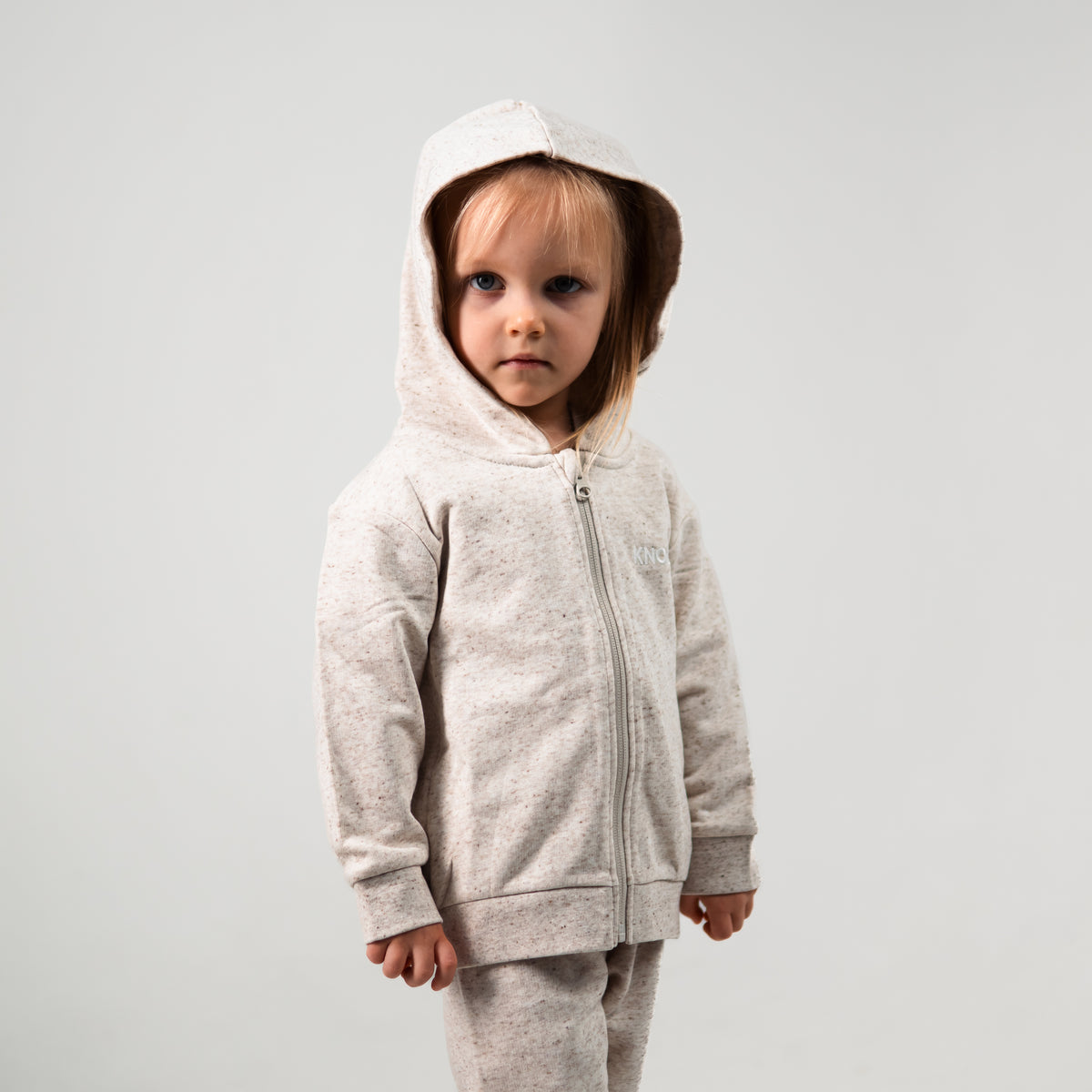 ASTROKNEE ZIP HOODIE BABY | BEIGE