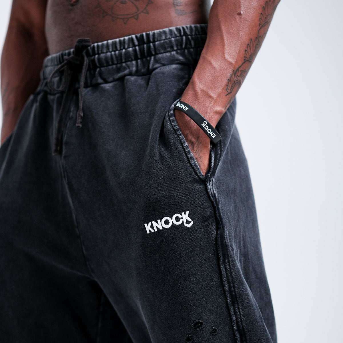 STRAIGHT CUT TERRY JOGGERS | VINTAGE BLACK