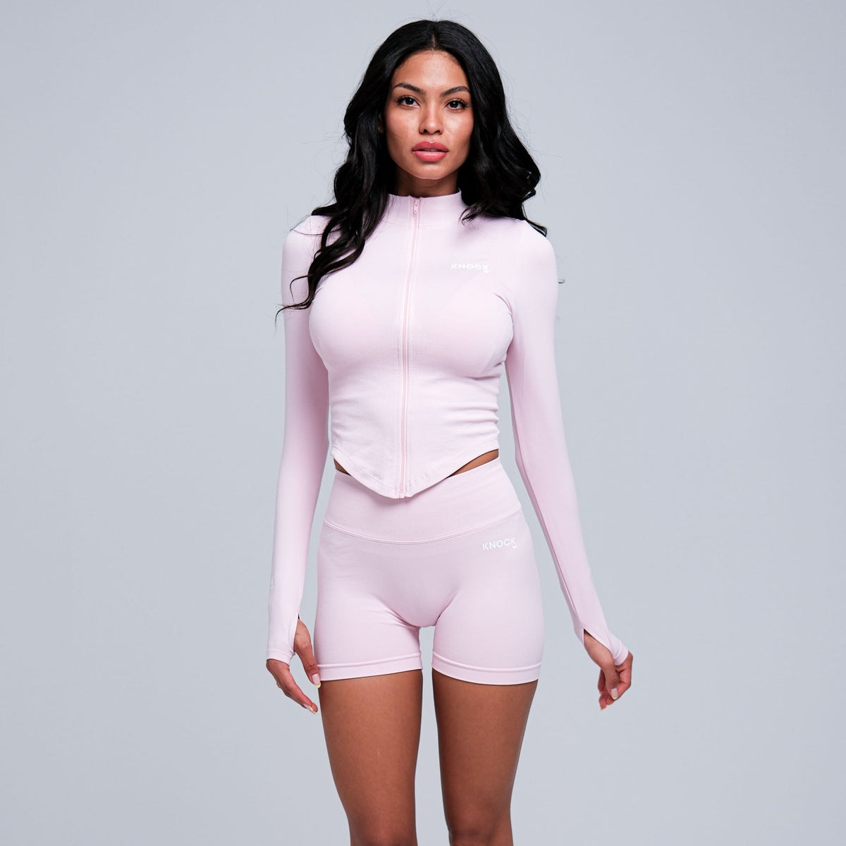 SCULPT ZIP - UP JACKET | PINK