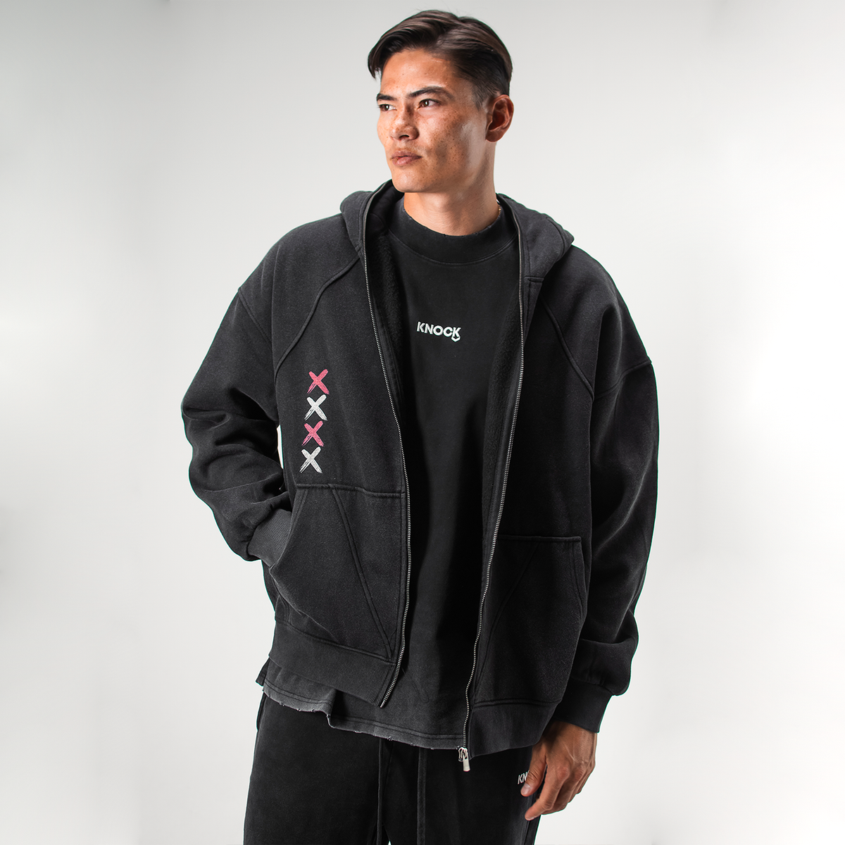 EMBRACE THE STRUGGLE 2.0 GHOST ZIP-UP HOODIE