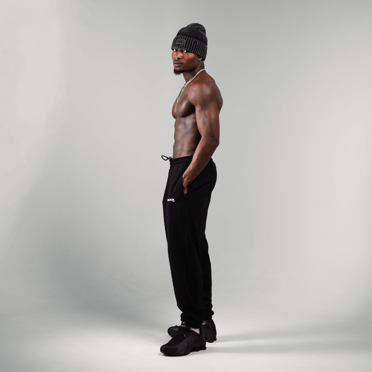 CUFFED TERRY JOGGERS | BLACK