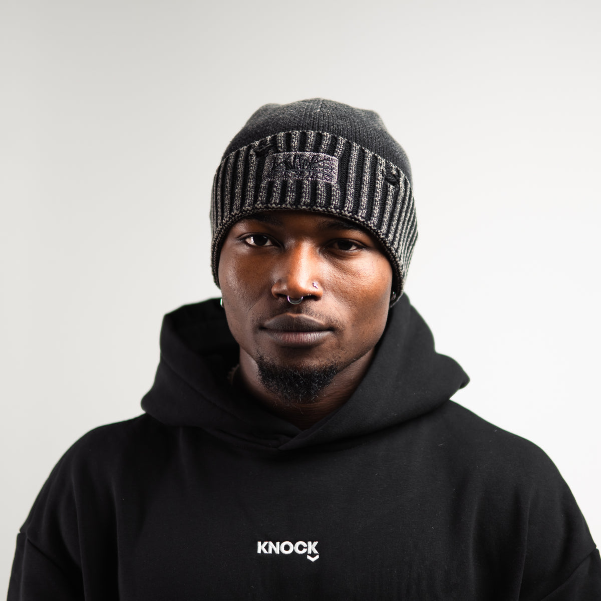 DISTRESSED BEANIE | VINTAGE BLACK