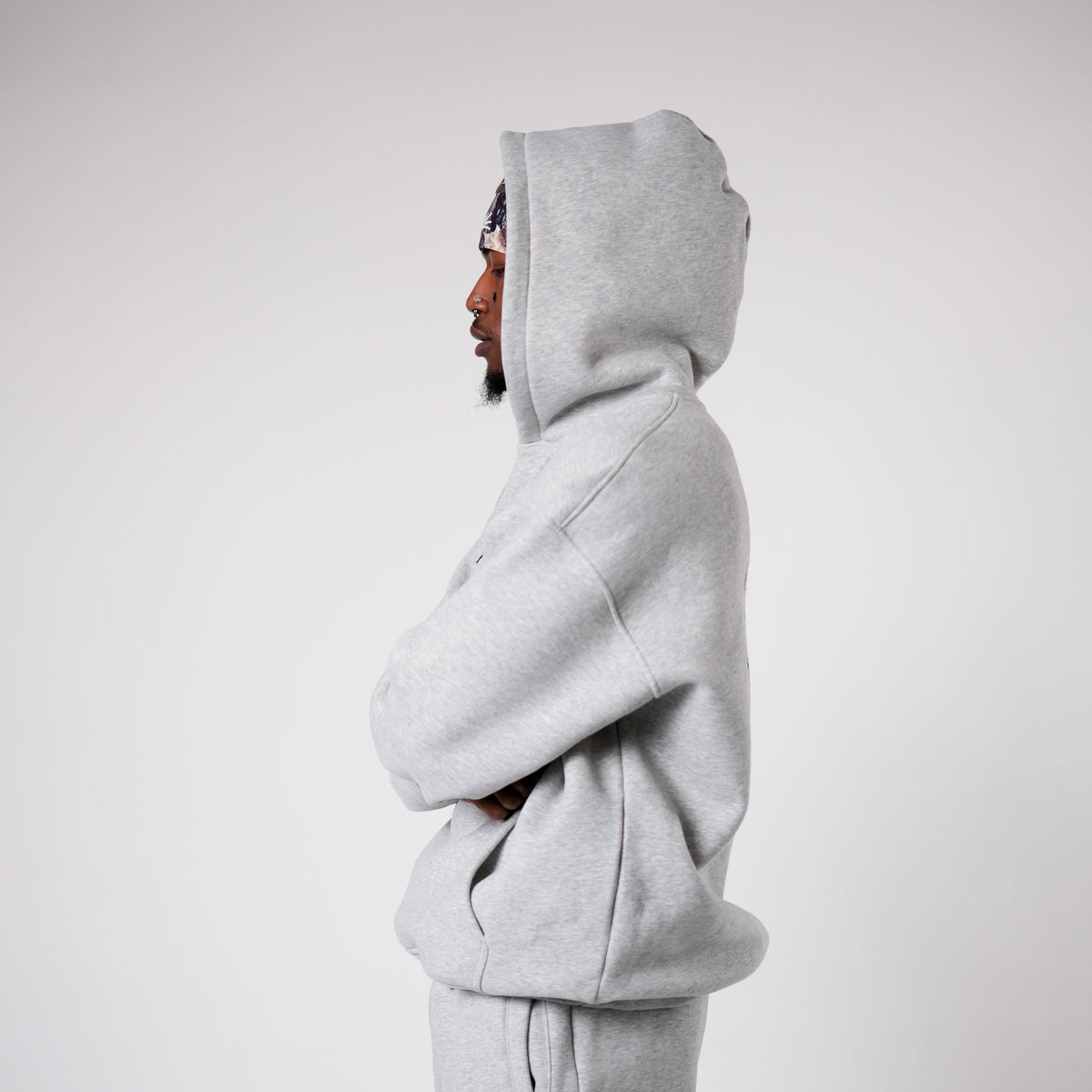 MID COUNT FLEECE OVERSIZED HOODIE | GREY