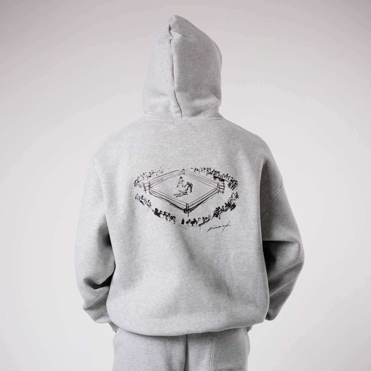 MID COUNT FLEECE OVERSIZED HOODIE | GREY