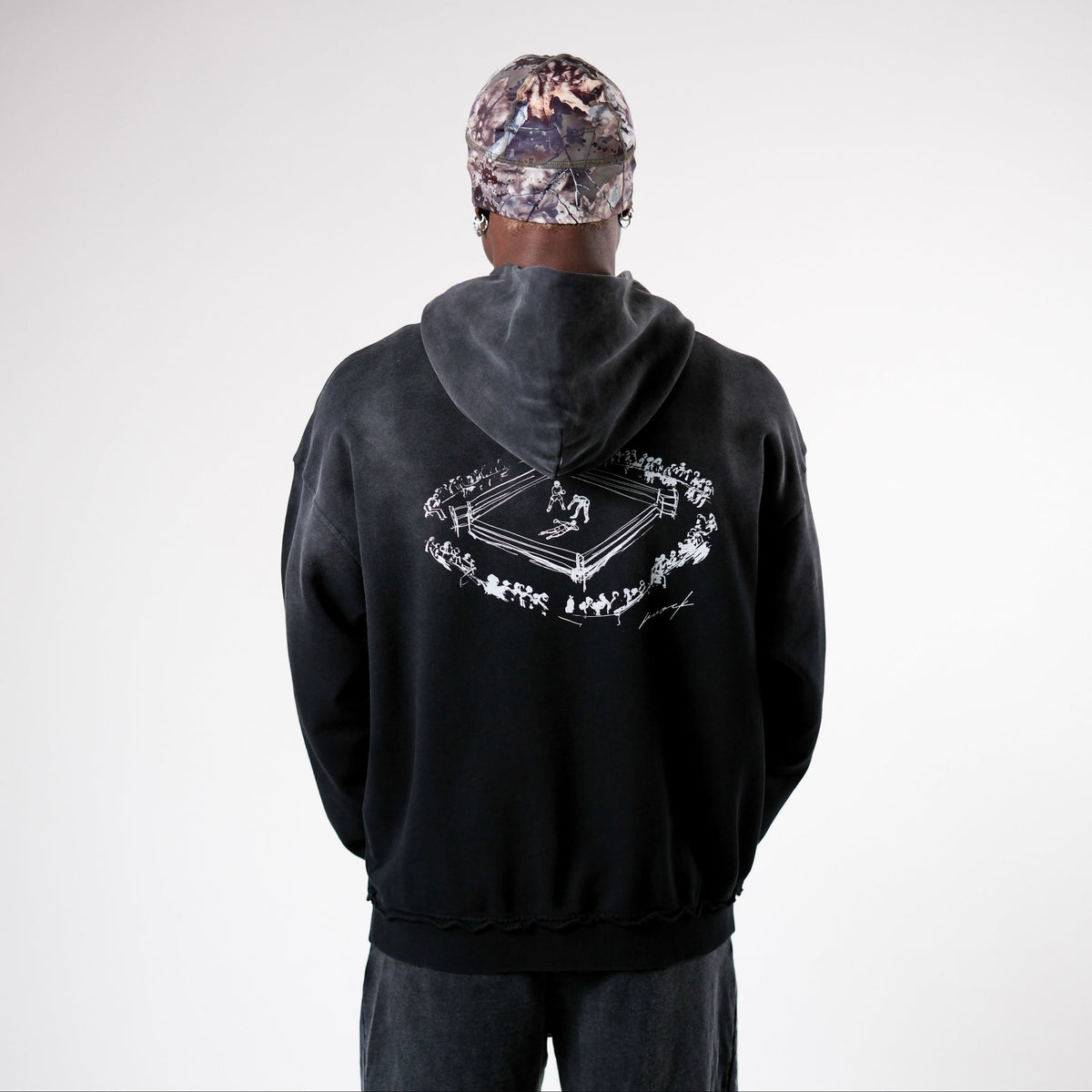 MID COUNT TERRY HOODIE | VINTAGE BLACK