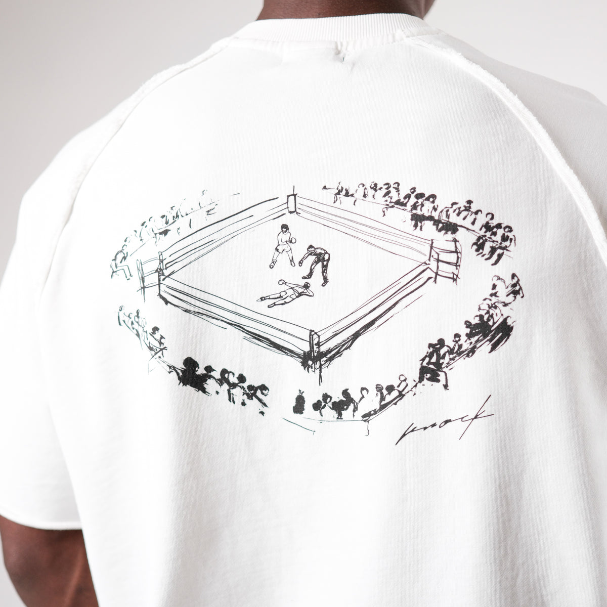MID COUNT TERRY TEE | WHITE