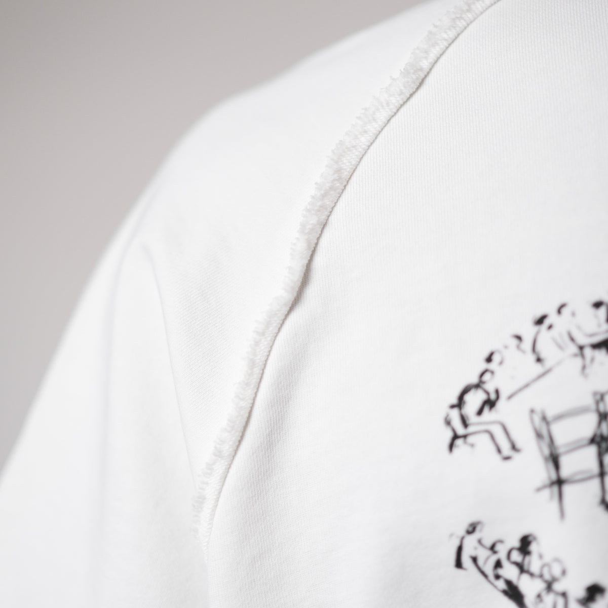 MID COUNT TERRY TEE | WHITE