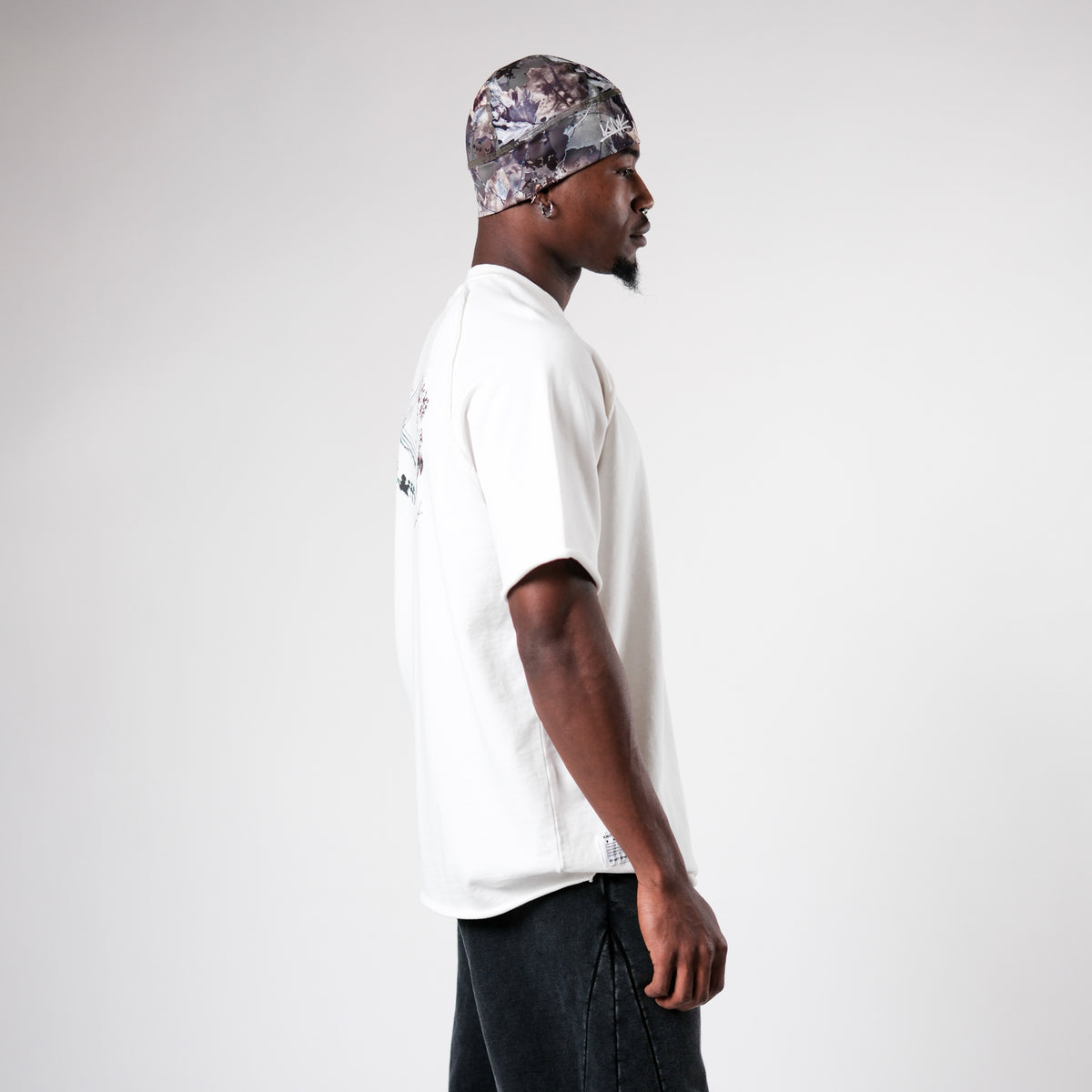 MID COUNT TERRY TEE | WHITE