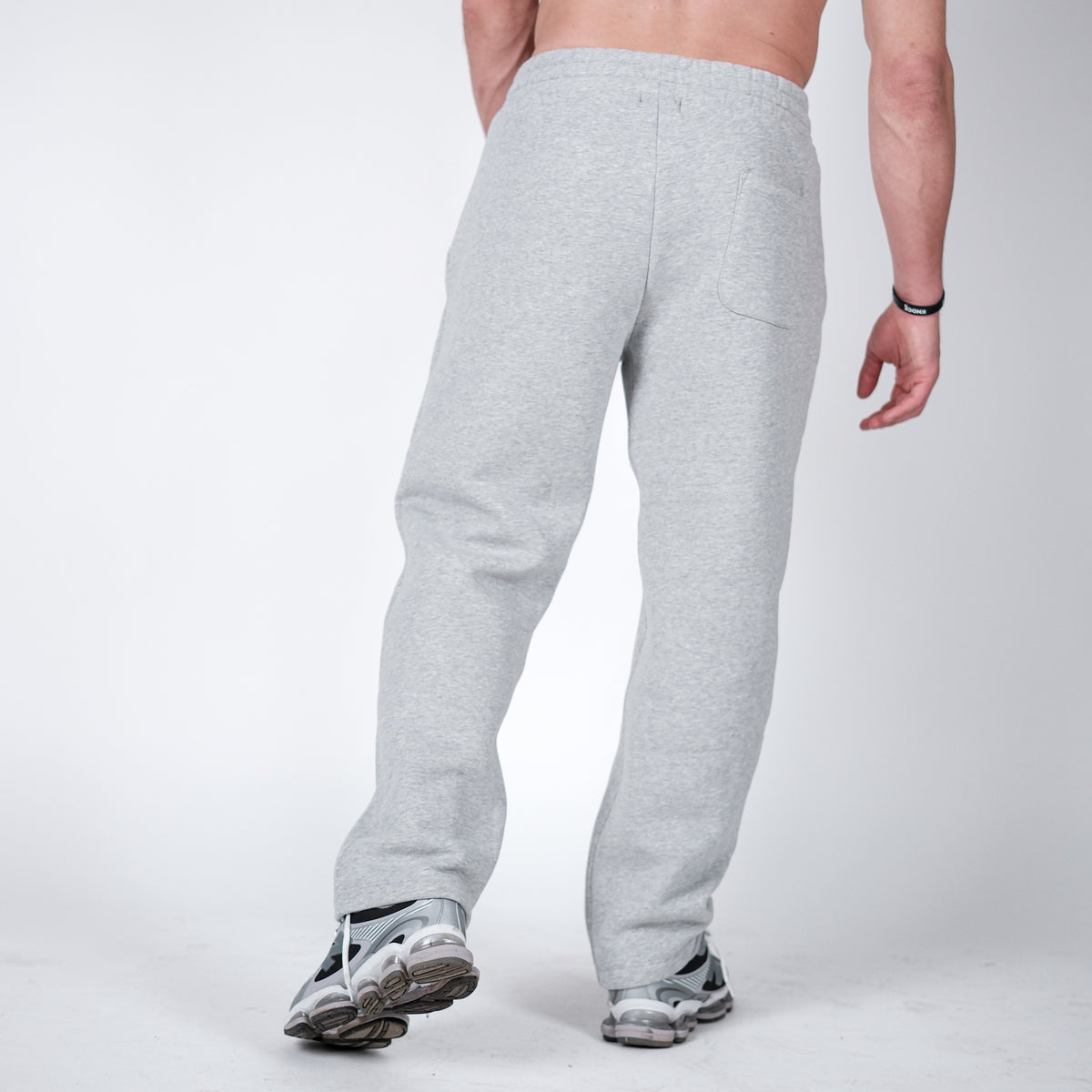STRAIGHT CUT FLEECE JOGGERS | GREY