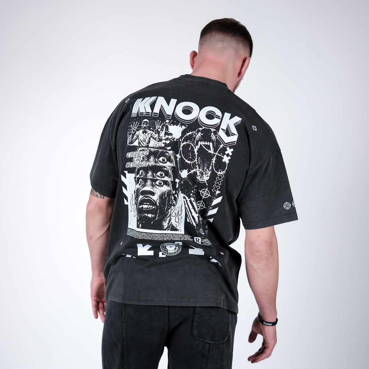 EMBRACE THE STRUGGLE LIGHT TEE | VINTAGE BLACK