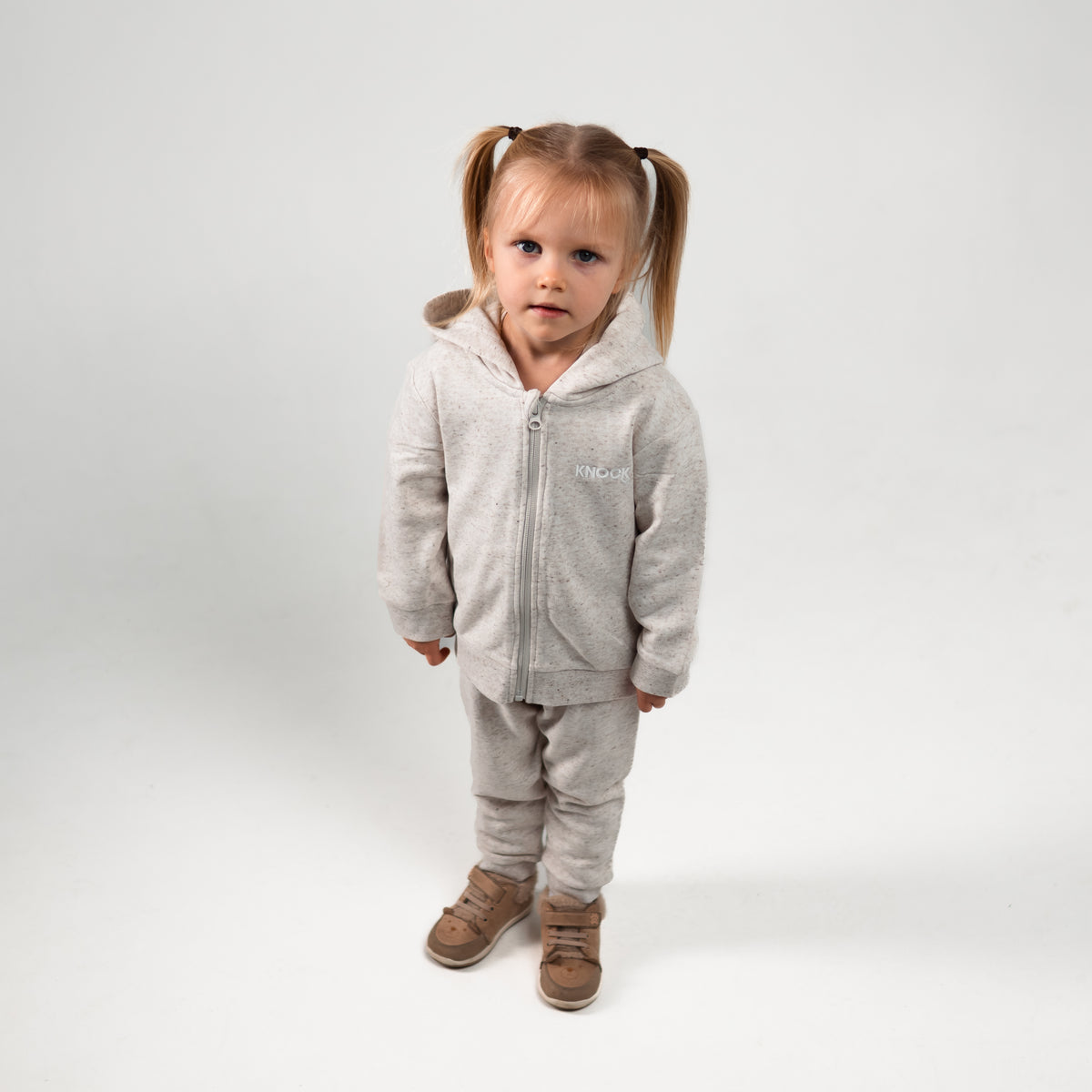 ASTROKNEE ZIP HOODIE BABY | BEIGE