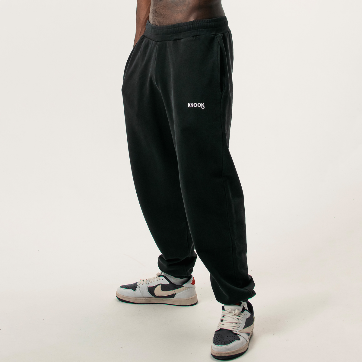 CUFFED TERRY JOGGERS | VINTAGE BLACK
