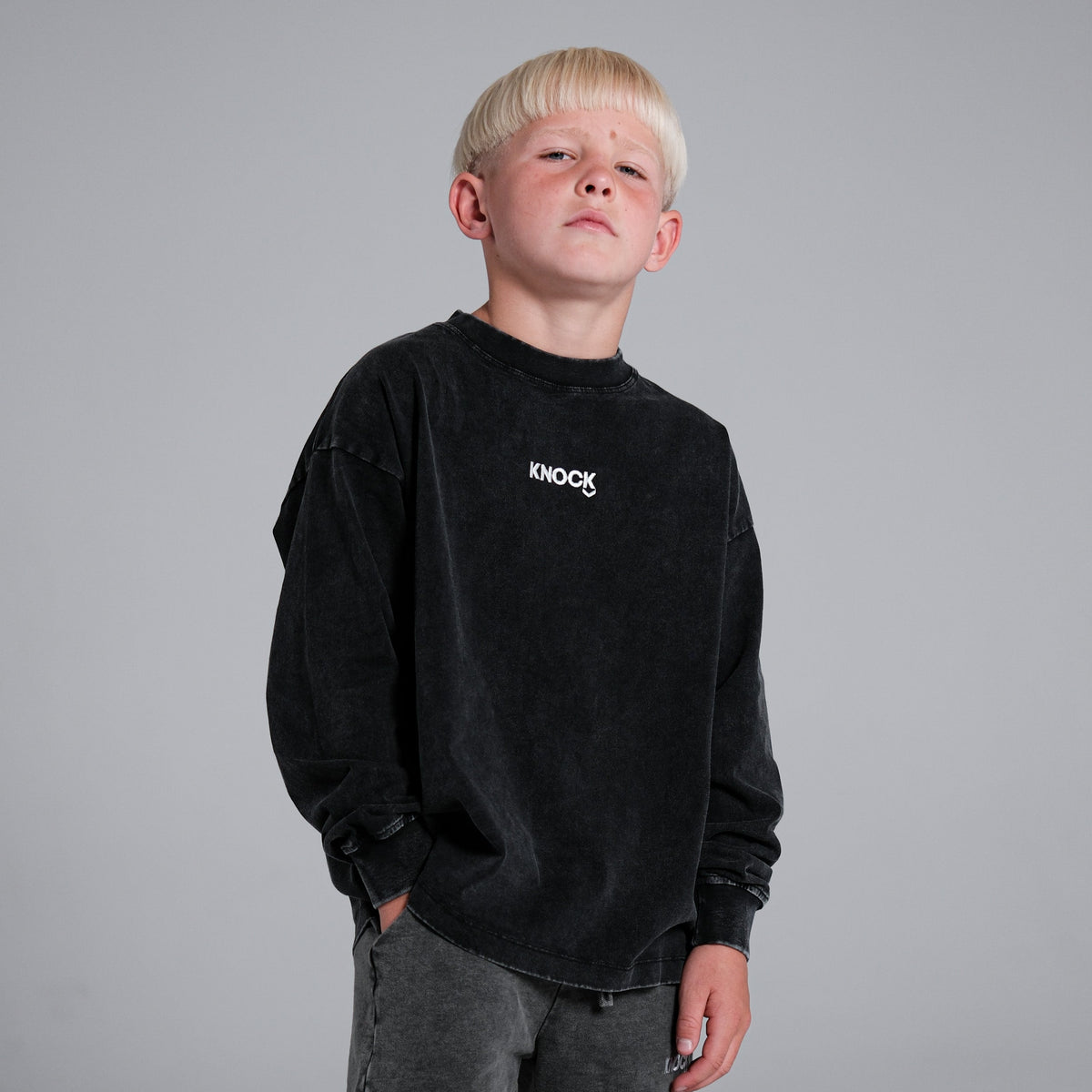 KIDS LONGSLEEVE | VINTAGE BLACK