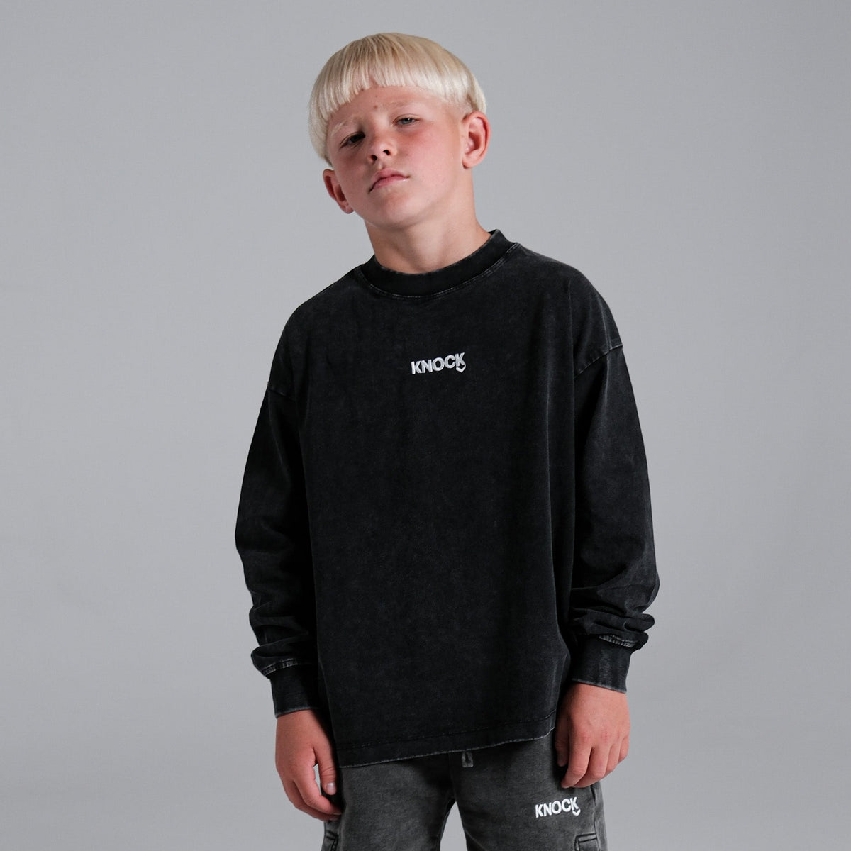 KIDS LONGSLEEVE | VINTAGE BLACK