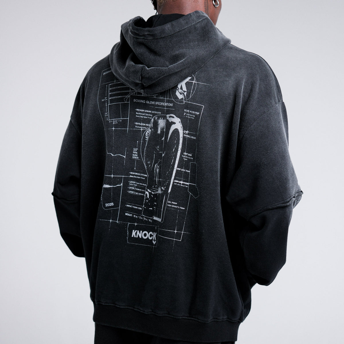 BLUEPRINT TERRY HOODIE | VINTAGE BLACK