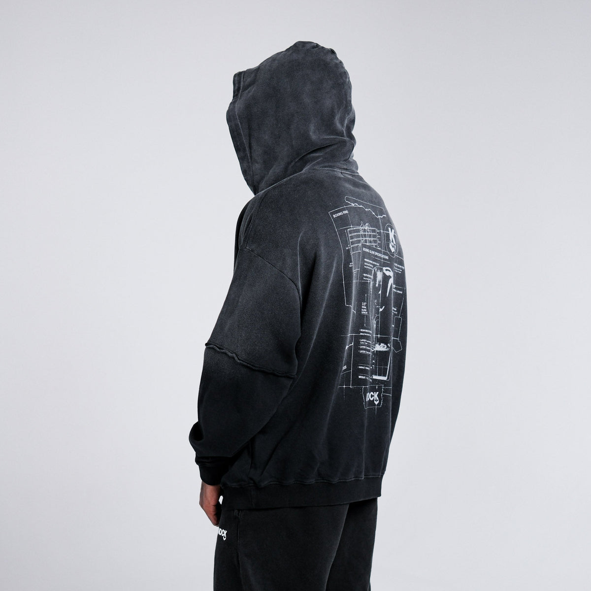 BLUEPRINT TERRY HOODIE | VINTAGE BLACK