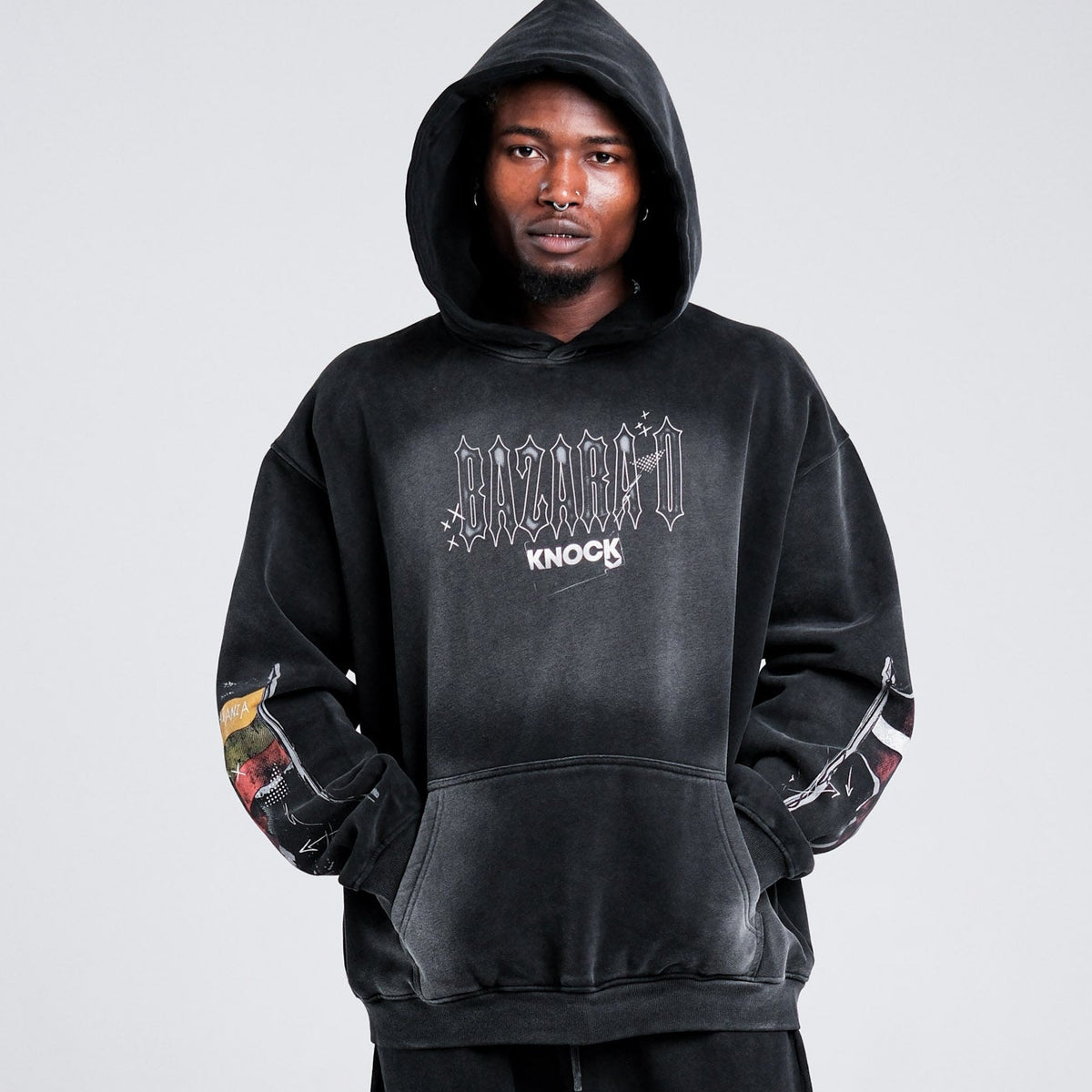 BAZARA 0 x KNOCK HOODIE