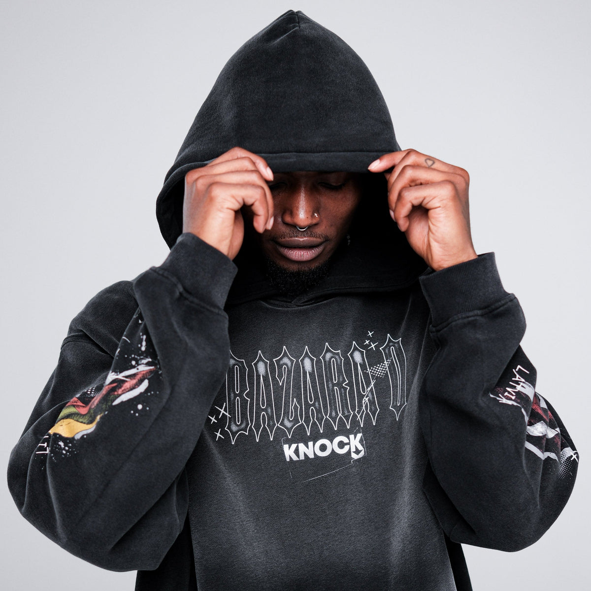 BAZARA 0 x KNOCK HOODIE