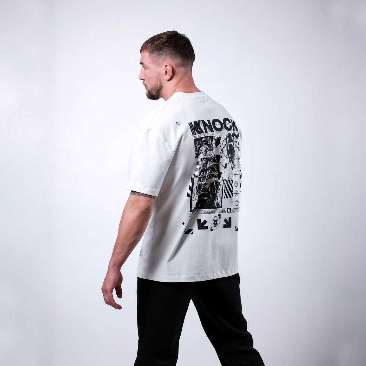 EMBRACE THE STRUGGLE OVERSIZED HEAVY TEE | WHITE