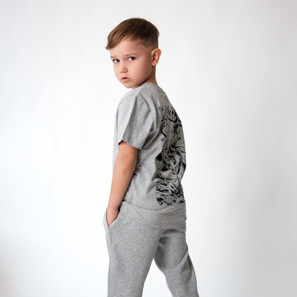 KIDS ASTROHIP TEE | GREY