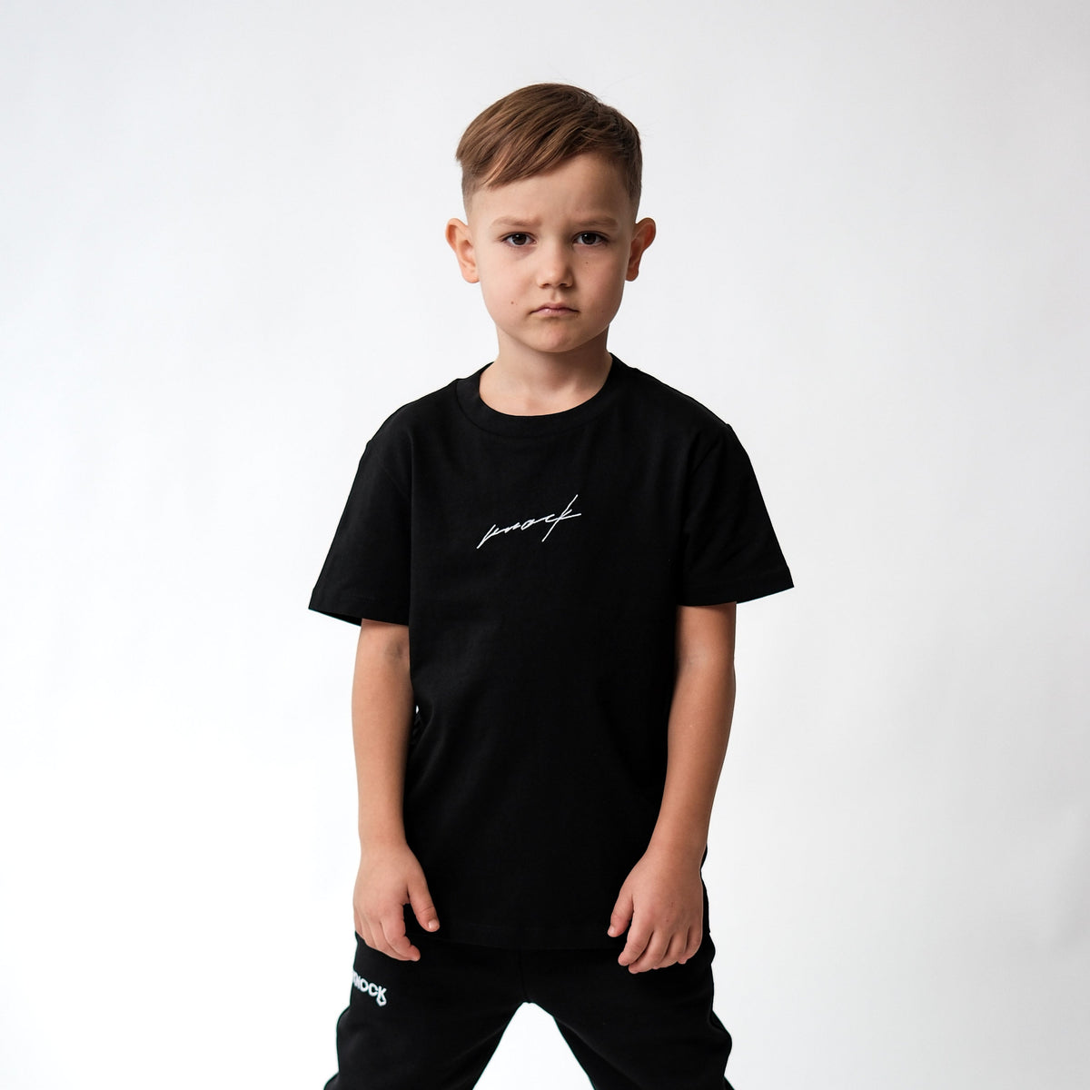 KIDS MID COUNT TEE | BLACK