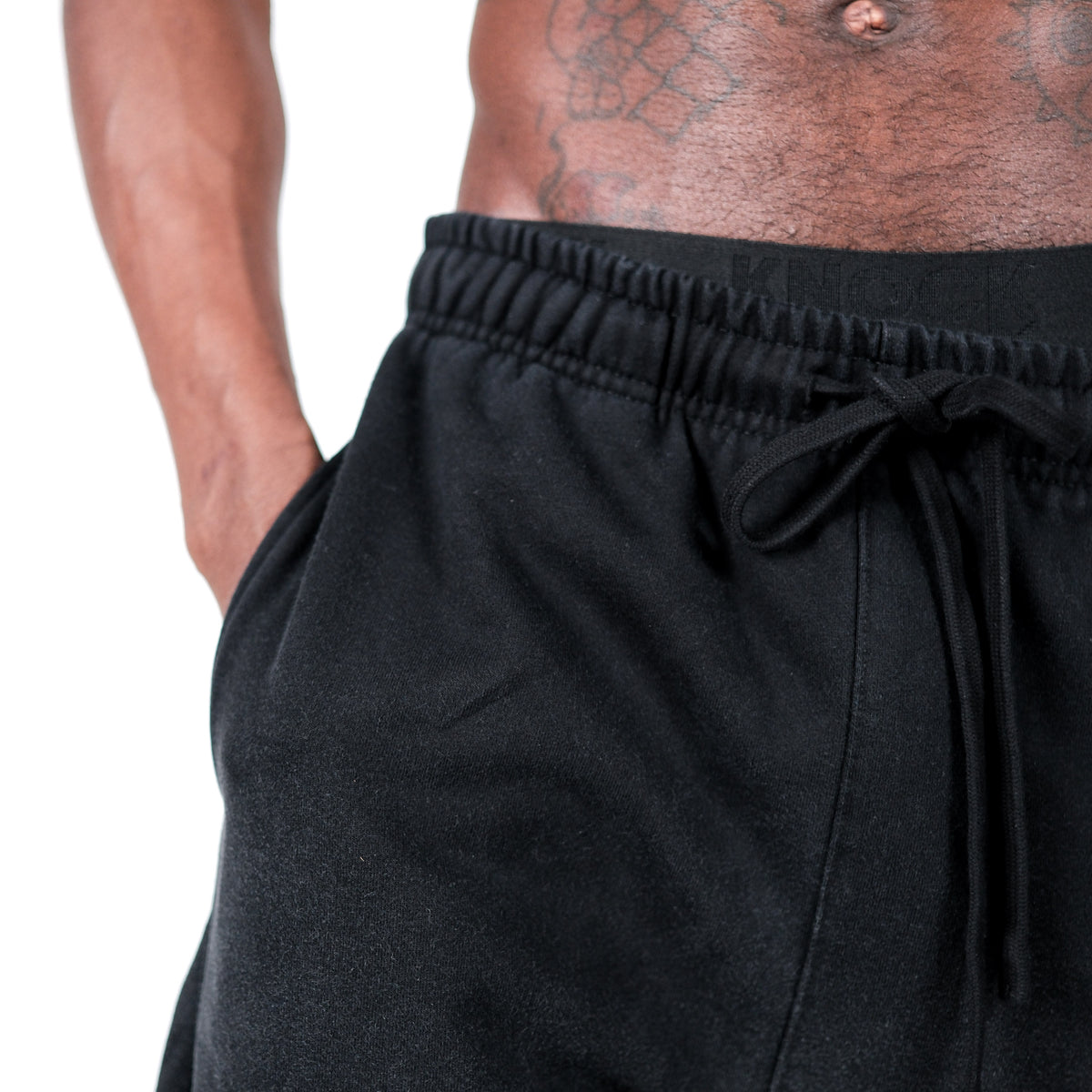 STRAIGHT CUT FADE TERRY JOGGERS | VINTAGE BLACK