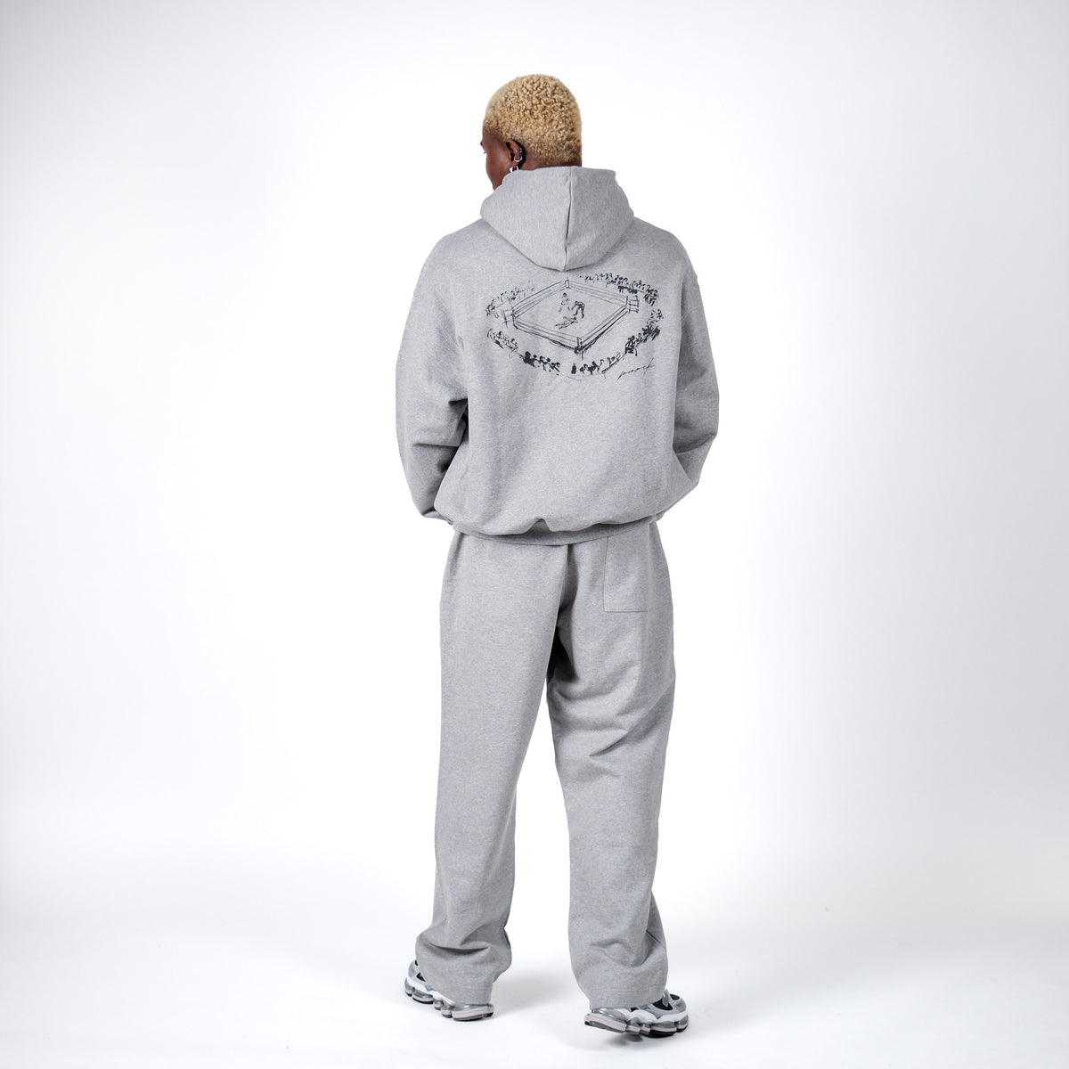 MID COUNT TERRY OVERSIZED HOODIE | GREY
