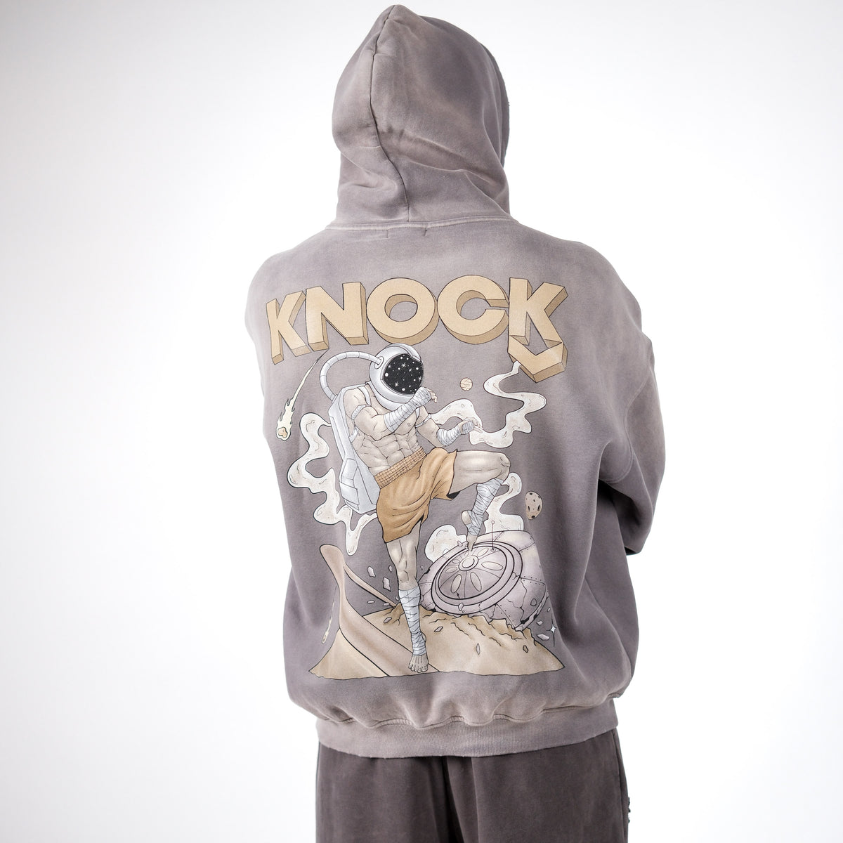 LIMITED ASTROKNEE 2.0 FADE FLEECE HOODIE | SAND